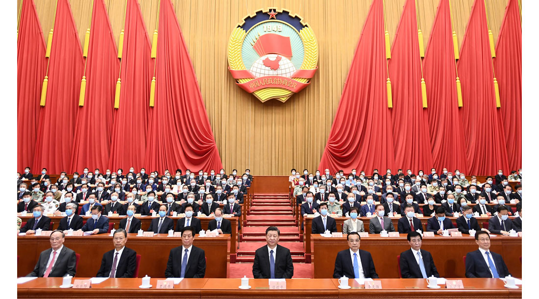 全国政协十三届三次会议举行闭幕会 习近平等党和国家领...