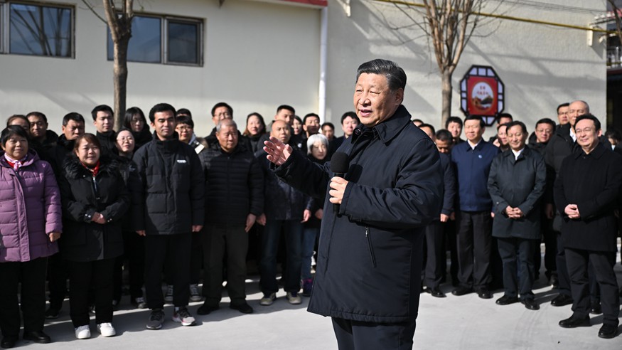 习近平在北京河北考察灾后恢复重建工作时强调 再接再厉抓好灾后恢复重建 确保广大人民群众安居乐业温暖过冬