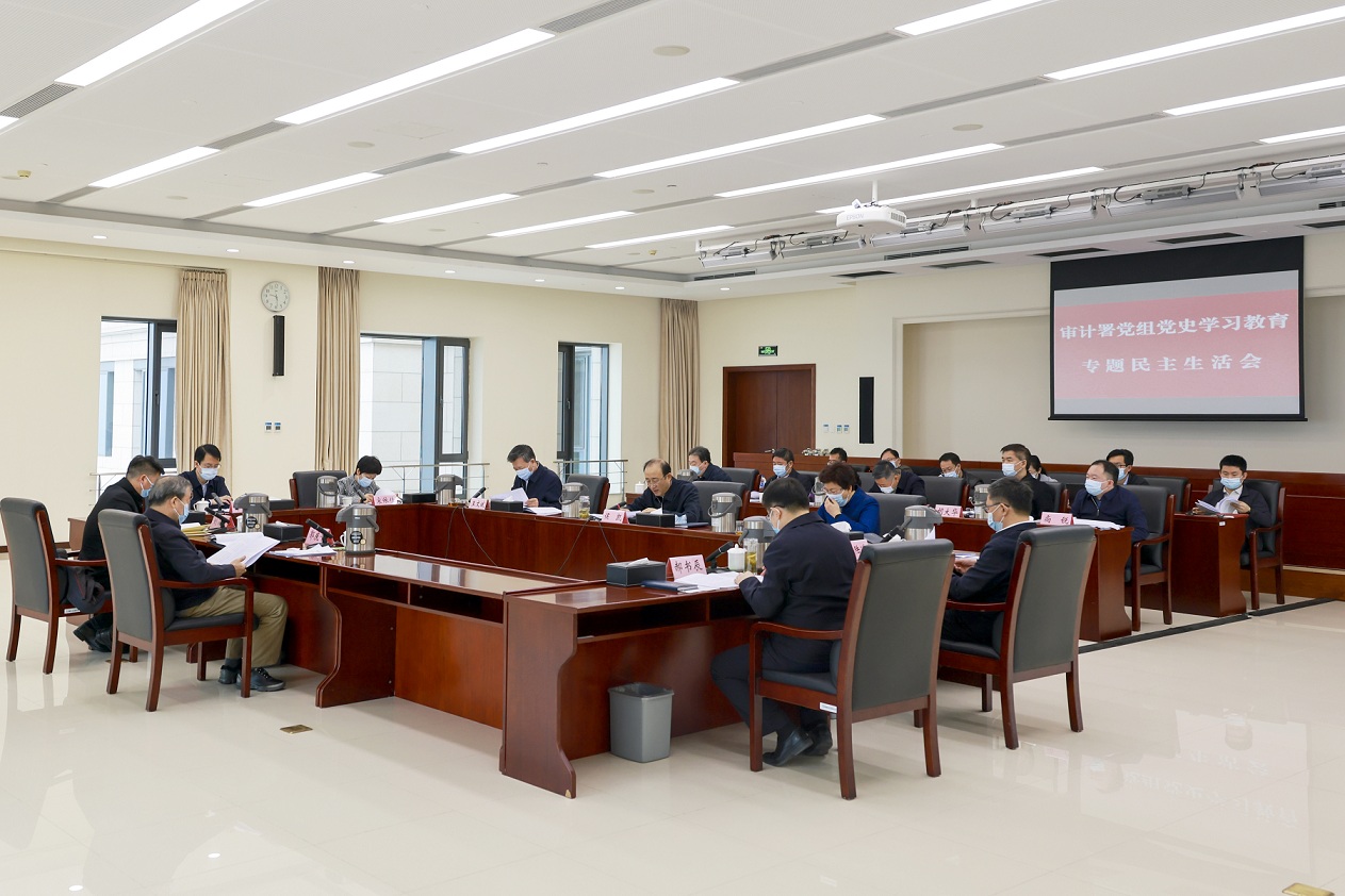 审计署党组召开党史学习教育专题民主生活会